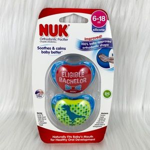 Nuk 2 pack of Pacifiers Baby Boy 6-18 months